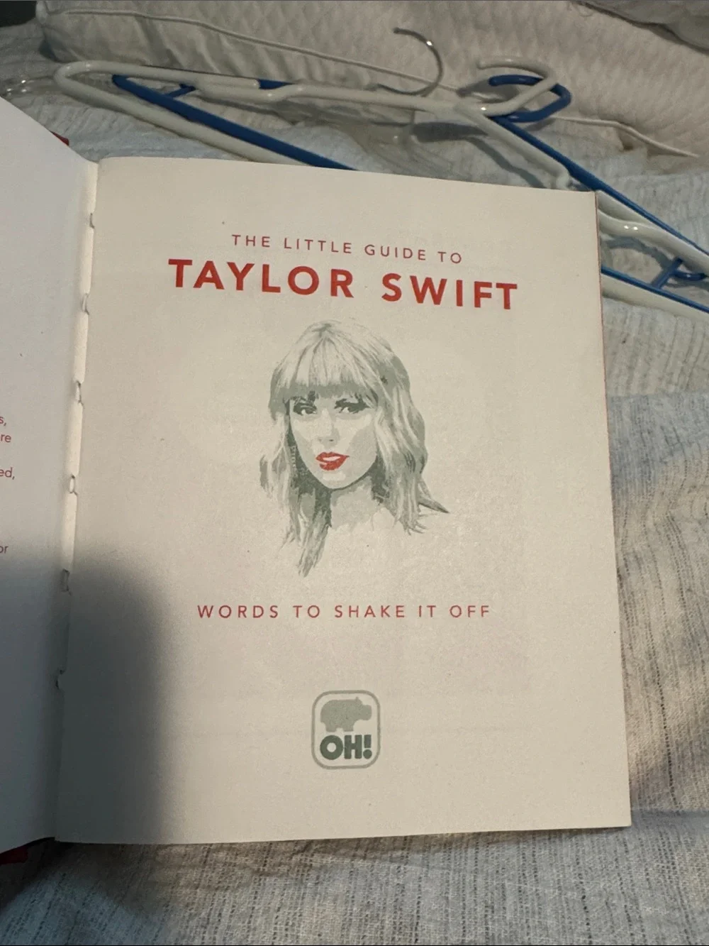 Red Taylor Swift Graphic Hardcover book- The Little Guide to Taylor Swift